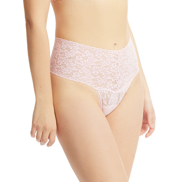 Hanky Panky Signature Lace Retro Thong - Bliss Pink