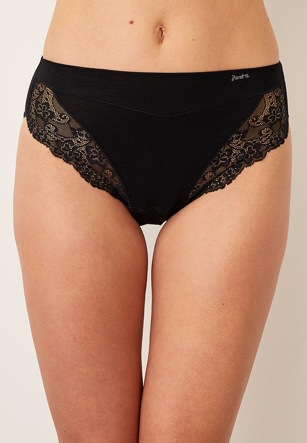 Janira Essential Milano Cotton Panty - Black