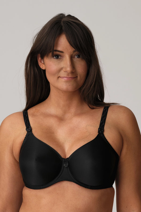 PrimaDonna Satin Full Cup Bra - Black