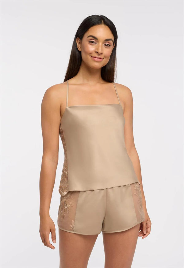 Rya Collection Darling Cami-Tap Set - Latte