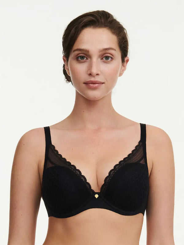 Chantelle Norah Chic Plunge T-Shirt Bra - Black